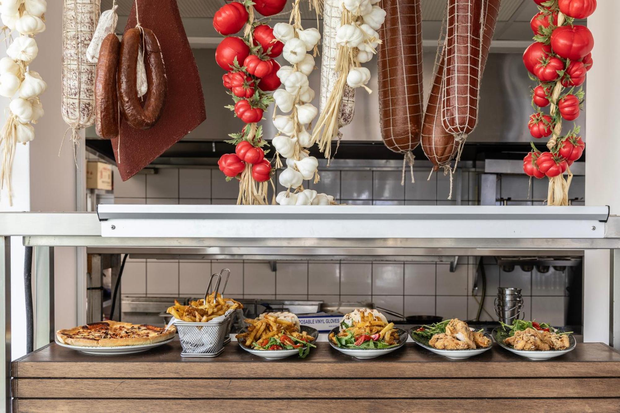 Ivi Mare - Designed For Adults By Louis Hotels Geroskipou المظهر الخارجي الصورة A display of prepared tapas at a restaurant in Madrid